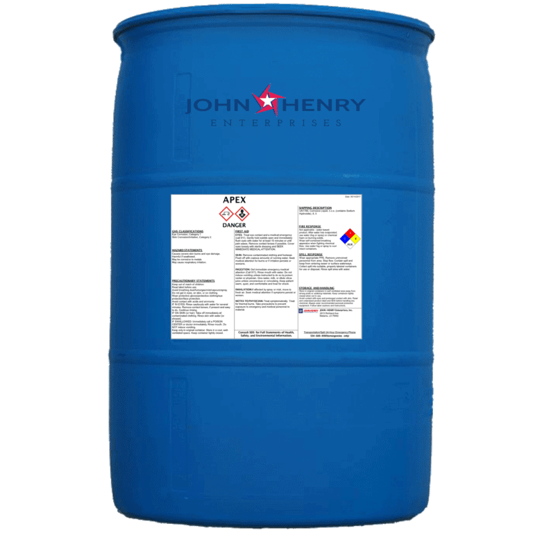 APEX NonButyl Heavy Duty Caustic Cleaner JohnHenry Enterprises