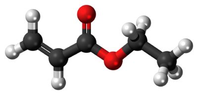 Ethyl acrylate molecule ball